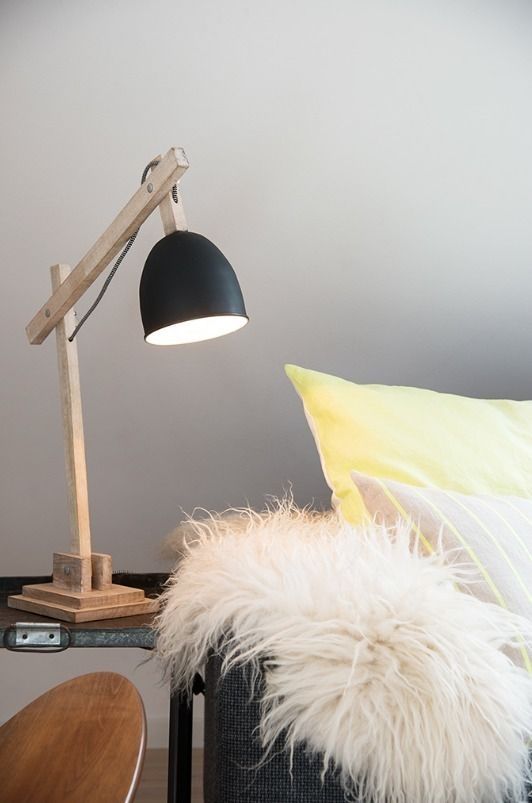 Drewniana lampa na biurko, Chwila Inspiracji Chwila Inspiracji Study/office Lighting