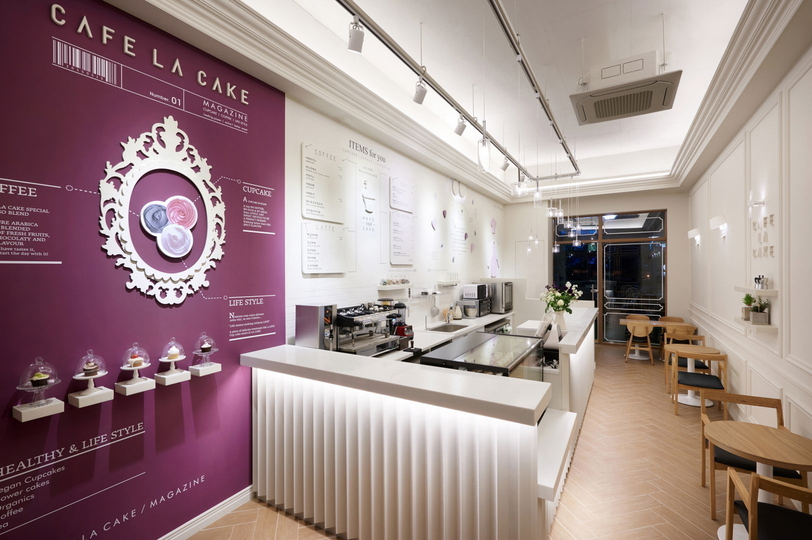 [DesigN m4]_식음공간 인테리어_CAFE LA CAKE, Design m4 Design m4 Commercial spaces Commercial Spaces