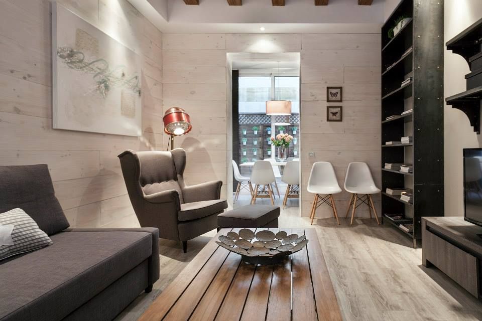 APARTAMENTO EIXAMPLE DE BARCELONA, Time2dsign Time2dsign Modern living room