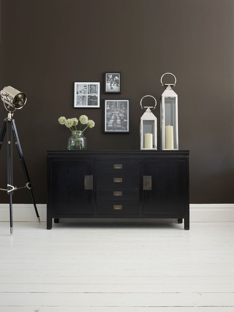 Small Canton Black Sideboard LOMBOK Asyatik Yemek Odası Bar & Büfeler