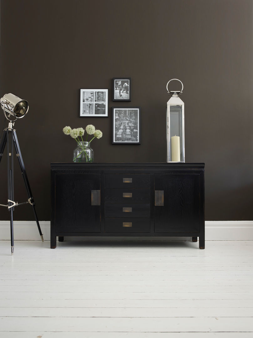 Small Canton Black Sideboard LOMBOK Living room Cupboards & sideboards