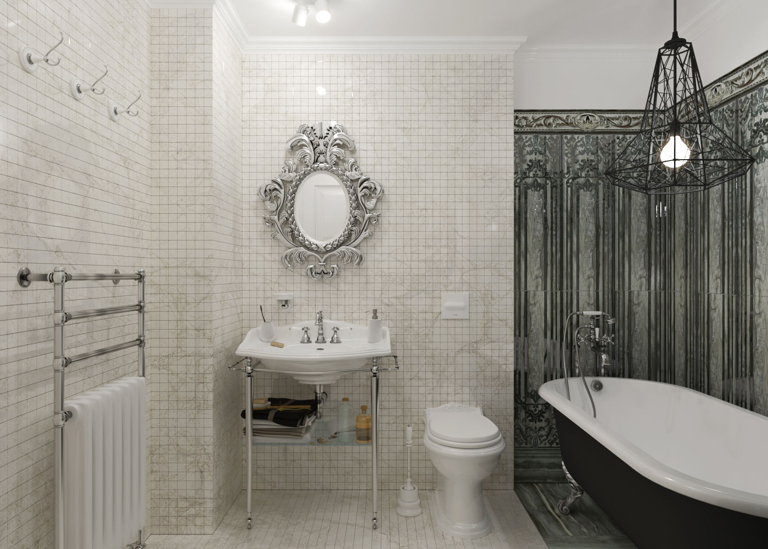 Винтажная классика, 3D GROUP 3D GROUP Classic style bathroom