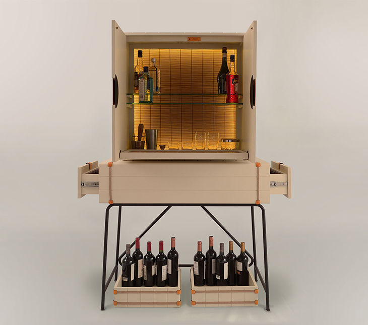 Mueble Bodega, Eugenio Aguirre Eugenio Aguirre Wine cellar Wood Wood effect Wine cellar