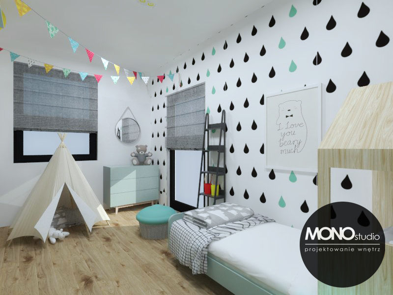Pokój niemowlaka , MONOstudio MONOstudio 北欧デザインの 子供部屋