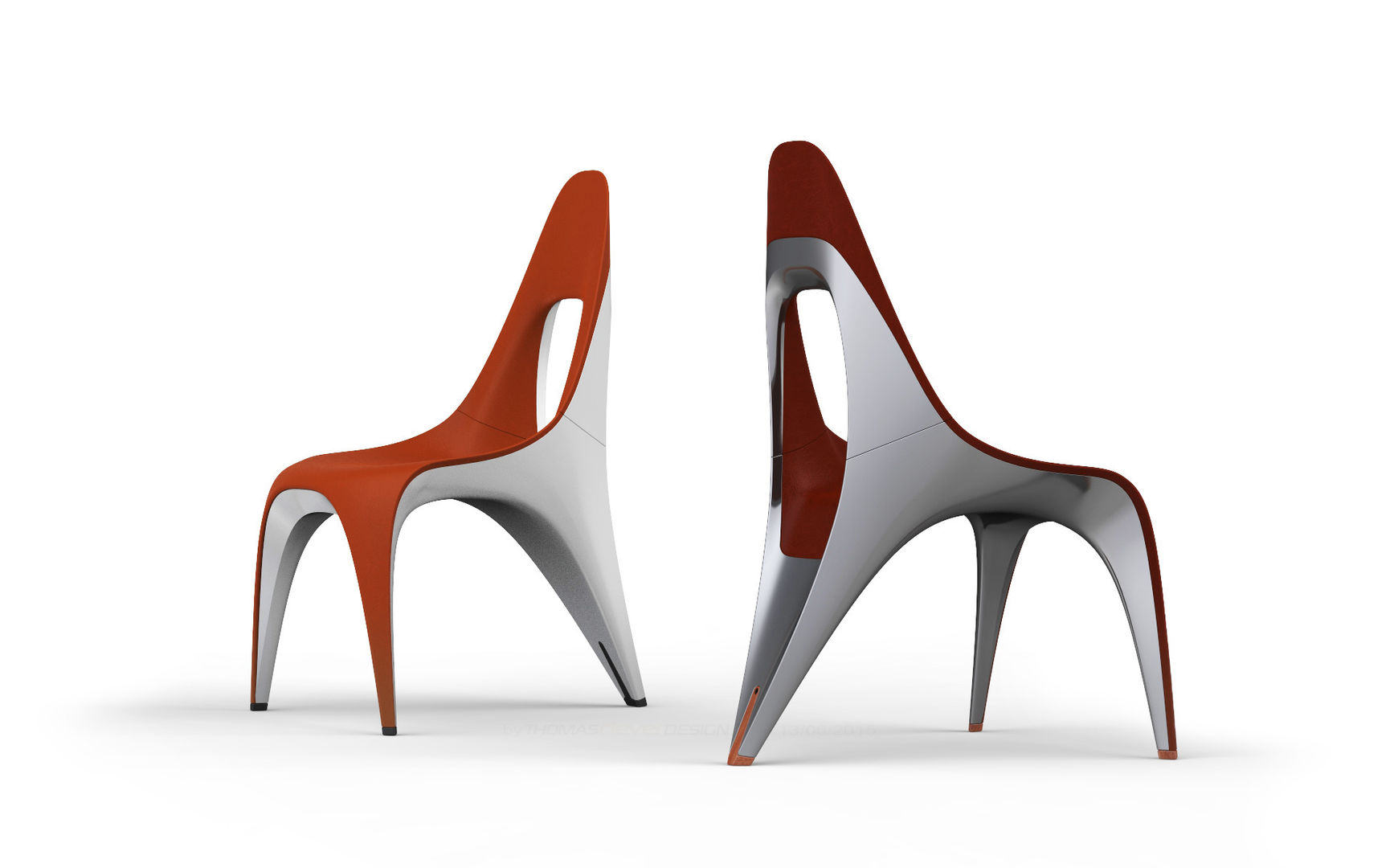 Chair Seven, ThomasCleverDesign ThomasCleverDesign Industriële keukens Tafels & stoelen