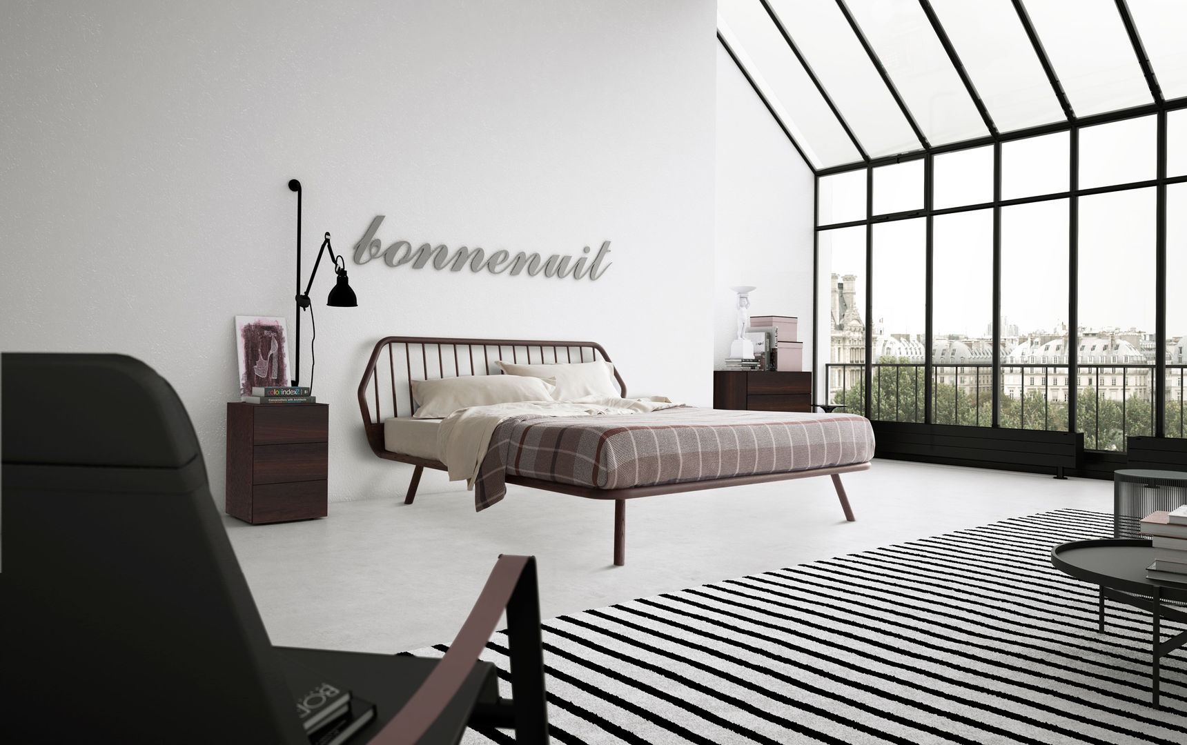 homify Moderne slaapkamers Bedden en hoofdeinden