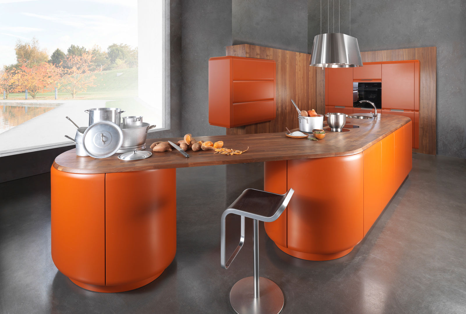 Futuristisches Design und kultige Farbe, Dick Küchen Dick Küchen Eclectic style kitchen