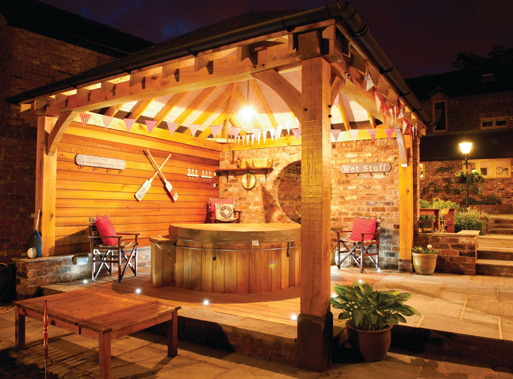 Gazebo's and Pavilions, Cedar Hot Tubs UK Cedar Hot Tubs UK Spa de estilo mediterráneo