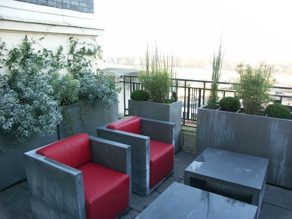 Terrasse Paris 16, FIORELLINO paysagiste FIORELLINO paysagiste Endüstriyel Balkon, Veranda & Teras