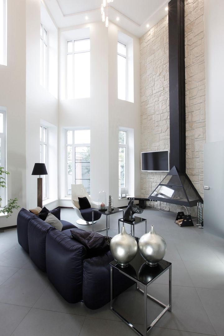 Загородный дом в стиле минимализм, Дизайн-студия Евгении Ансимовой "AeHome" Дизайн-студия Евгении Ансимовой 'AeHome' Living room