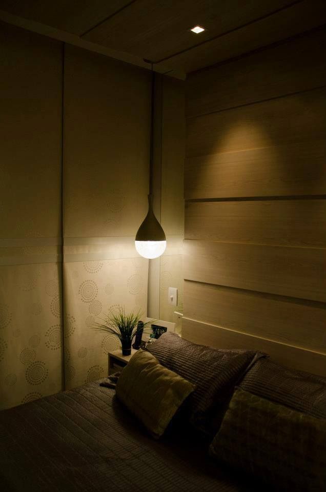 Apartamento ML, Paula Werneck Arquitetura Paula Werneck Arquitetura Modern style bedroom Lighting