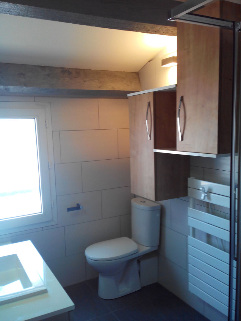 Changement d'ère pour cette petite salle de bain !, Atelier Cuisine Atelier Cuisine Modern Banyo