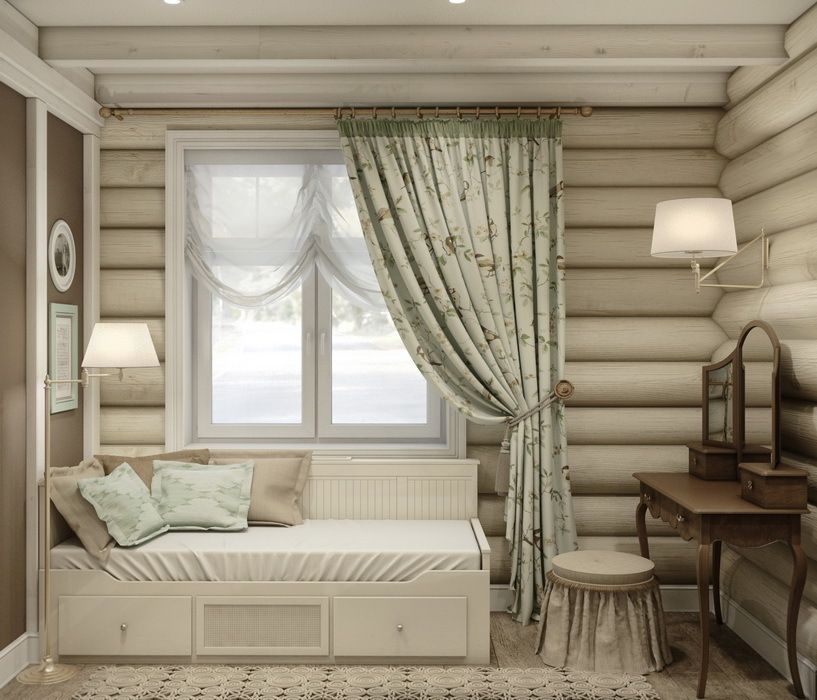 Дизайн интерьера дома в п.Зеленое, MJMarchdesign MJMarchdesign Rustic style bedroom