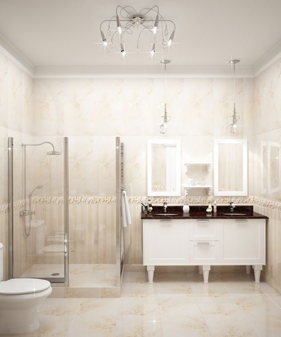 Interiors, Мастерская дизайна INDIZZ Мастерская дизайна INDIZZ Classic style bathroom