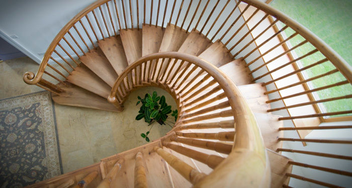 Spiral Staircase, Buscott Woodworking Buscott Woodworking Pasillos, vestíbulos y escaleras de estilo clásico