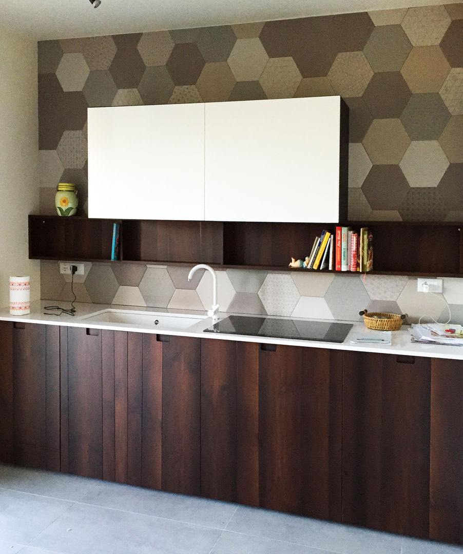 CUCINA MARIO, ARREDAMENTI MAMA ARREDAMENTI MAMA 現代廚房設計點子、靈感&圖片 木頭 Wood effect 收納櫃與書櫃
