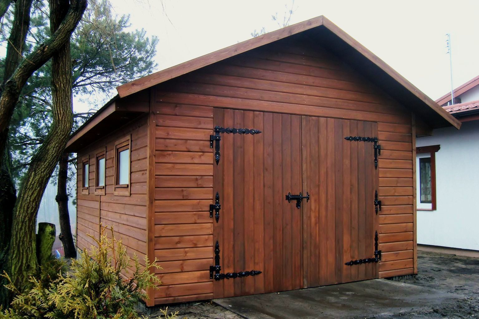 Garaże drewniane , Ogrodolandia Ogrodolandia Klassieke garage