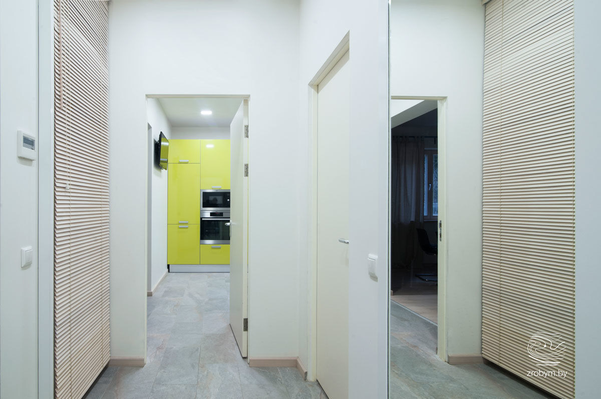 ENERGOHOUSE, ZROBYM architects ZROBYM architects Minimalist corridor, hallway & stairs