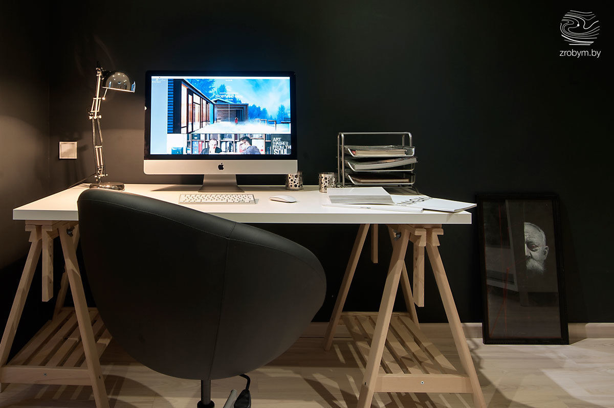 ENERGOHOUSE, ZROBYM architects ZROBYM architects Minimalst style study/office Desks