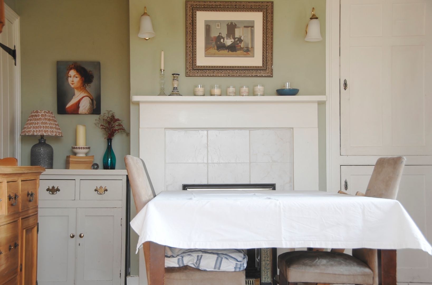 Victorian Cottage dining room, Bandon Interior Design Bandon Interior Design Salas de jantar campestres