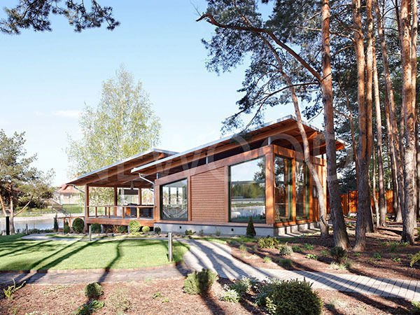 "Скандинавия 150", NEWOOD - Современные деревянные дома NEWOOD - Современные деревянные дома İskandinav Evler