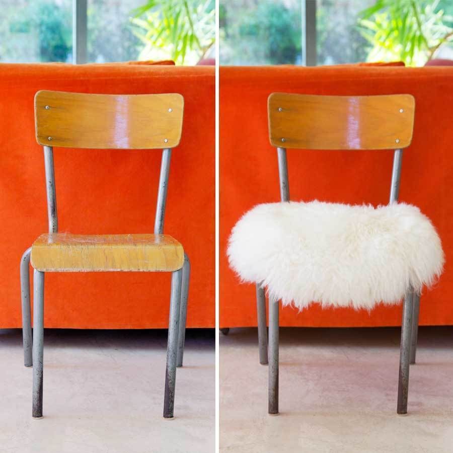 Top Moumoute, également parfaite pour une chaise! homify Salon moderne Chaises & poufs