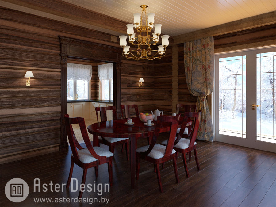 Добротный дом в классическом стиле, ASTER DECO ASTER DECO Dining room