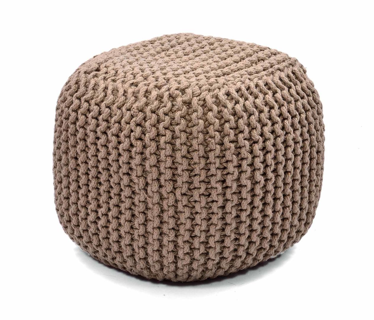 Natural Fibres Knitted Poufs Natural Fibres Export Living room Stools & chairs