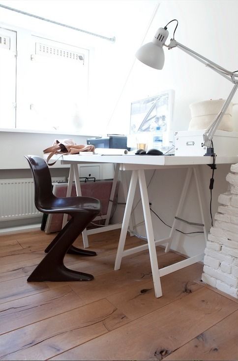 Kerkwoning 1884 , ontwerpplek, interieurarchitectuur ontwerpplek, interieurarchitectuur Modern Study Room and Home Office