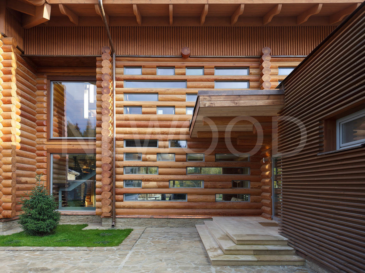 Locomotion-1, NEWOOD - Современные деревянные дома NEWOOD - Современные деревянные дома Nhà phong cách kinh điển