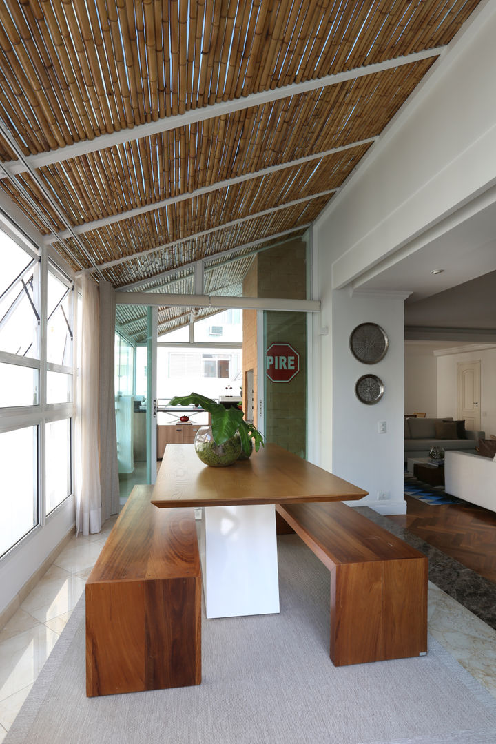 Apartamento Higienópolis/SP, Renata Romeiro Interiores Renata Romeiro Interiores 모던스타일 온실