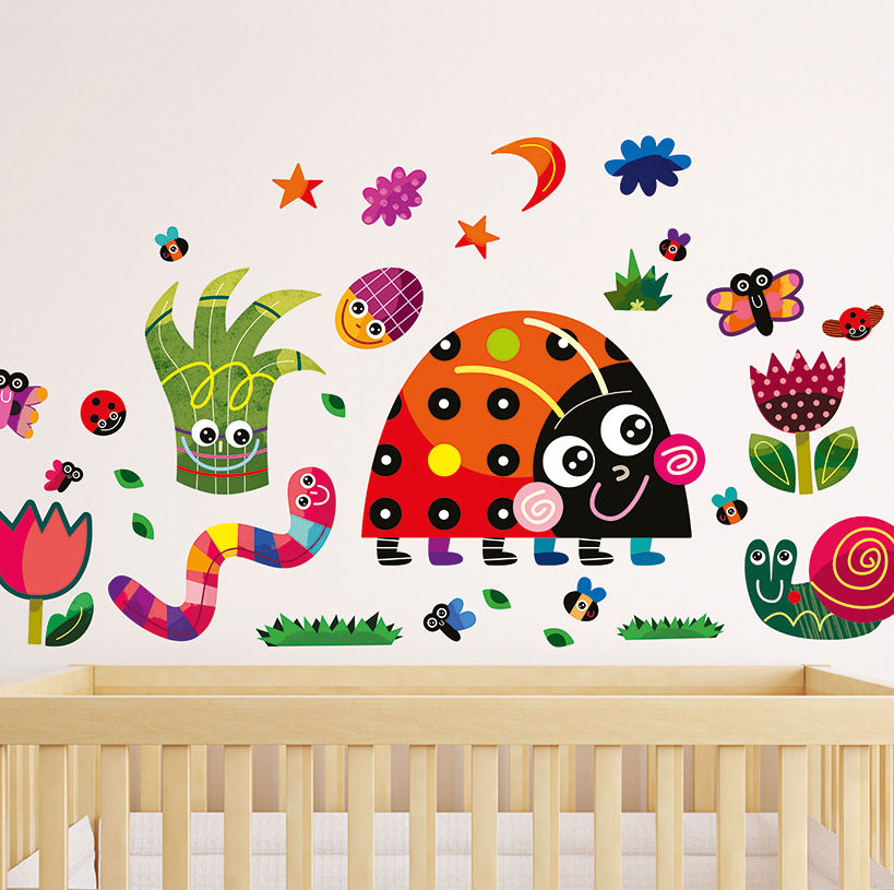 Meadow Nursery Wall Stickers by Witty Doodle Witty Doodle Mais espaços Imagens e pinturas