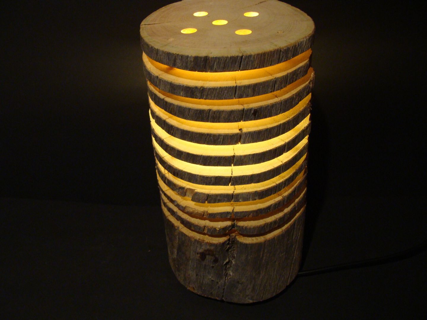 Table lamp from Kelo wood - wood lamp Jochens-Elch-O-Thek Living room Wood Wood effect Lighting