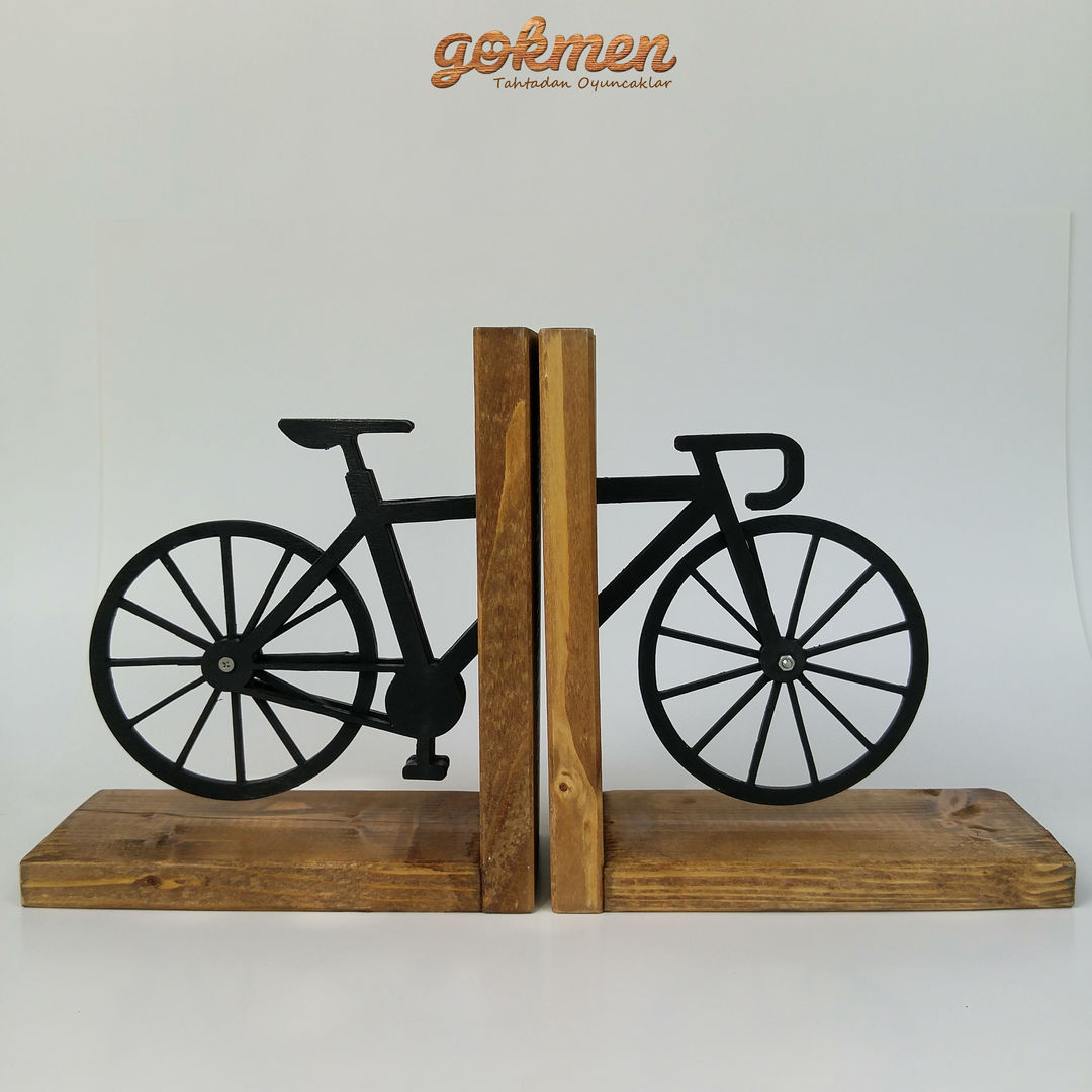 Ahşap Kitap Dayanakları / Wooden Bookends, Gökmen Ahşap Oyuncak ve Tasarım Gökmen Ahşap Oyuncak ve Tasarım Salones de estilo moderno Accesorios y decoración