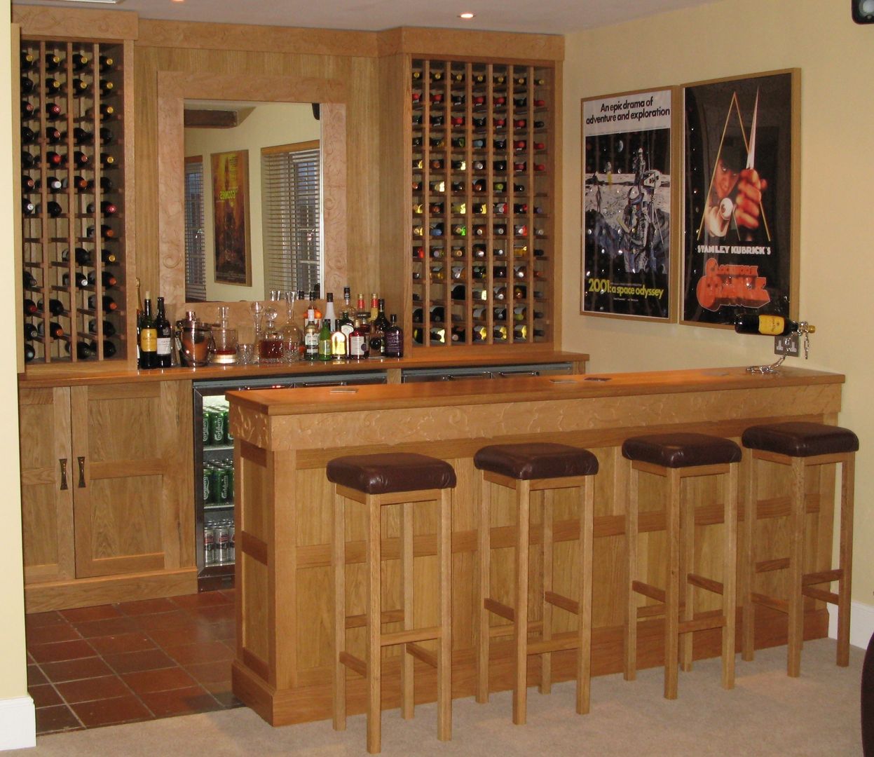 Home Bar, Nick Clarke, Cabinet Maker & Designer Nick Clarke, Cabinet Maker & Designer قبو النبيذ