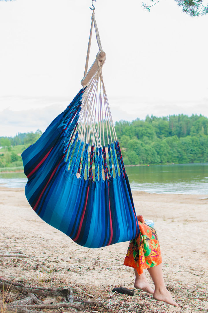 Iguana Ocean Cotton Hanging Chair Emilyhannah Ltd Varandas, alpendres e terraços escandinavo Mobiliário