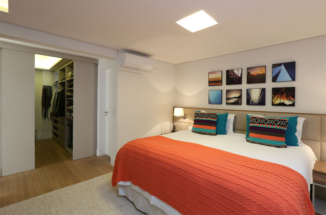 Cobertura - Pinheiros, MANDRIL ARQUITETURA E INTERIORES MANDRIL ARQUITETURA E INTERIORES Modern style bedroom