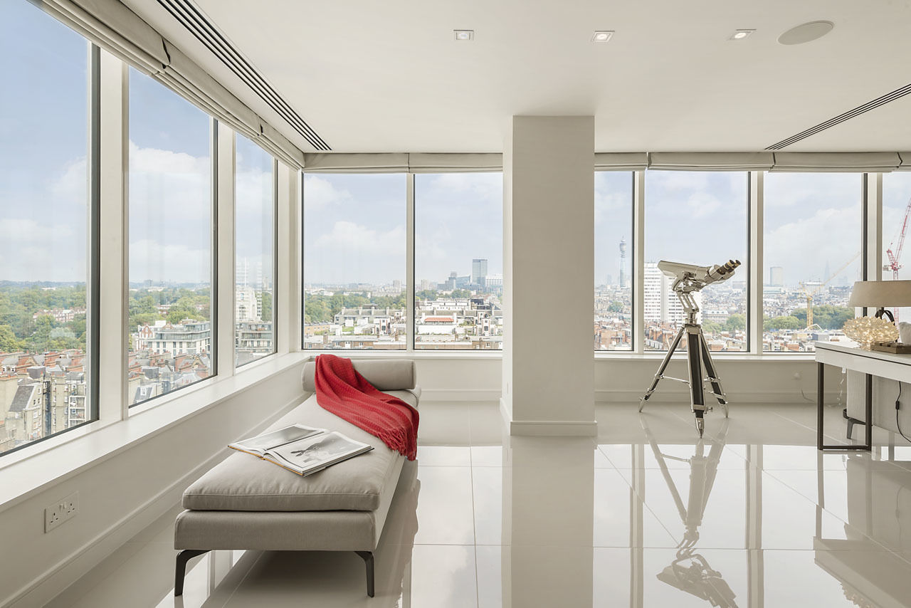 Formal lounge with polished porcelain tiled floors homify Modern living room