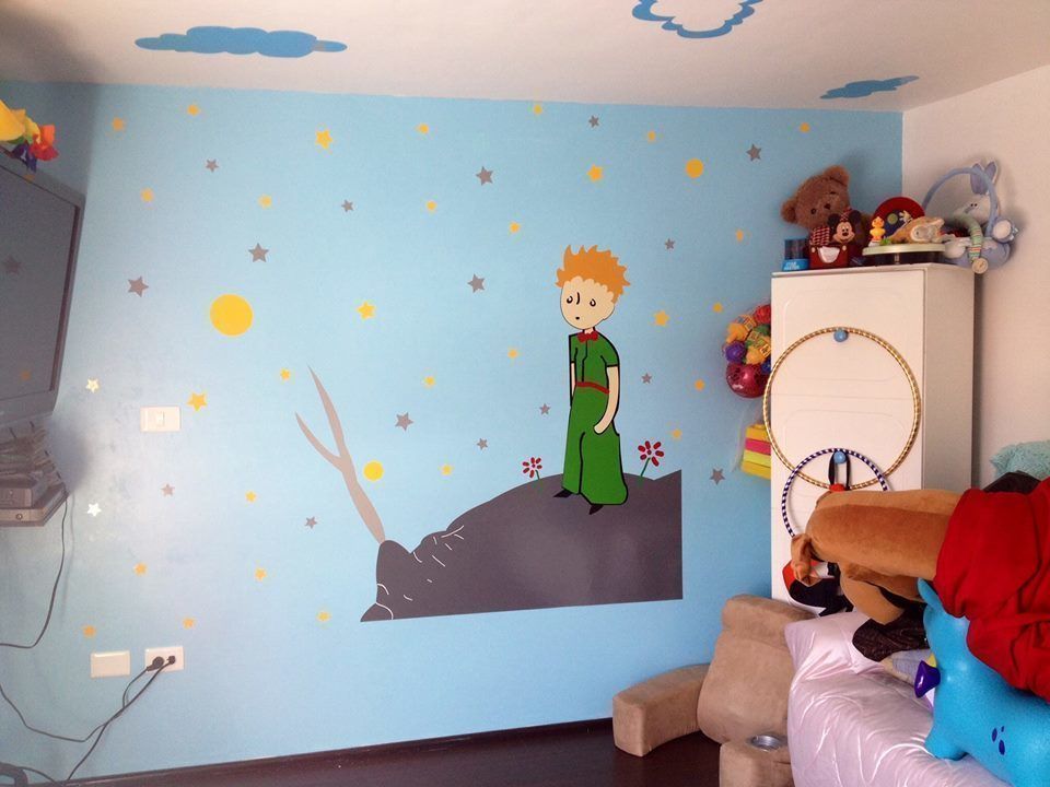 Vinil del principito Arándano Decoraciòn Habitaciones para niños de estilo moderno Accesorios y decoración