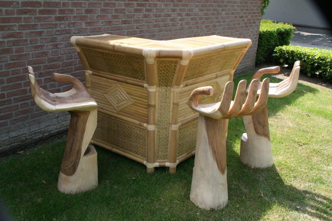 Nieuw design bamboe meubelen en decoratie, Bamboe design Bamboe design Tropical style dining room Tables