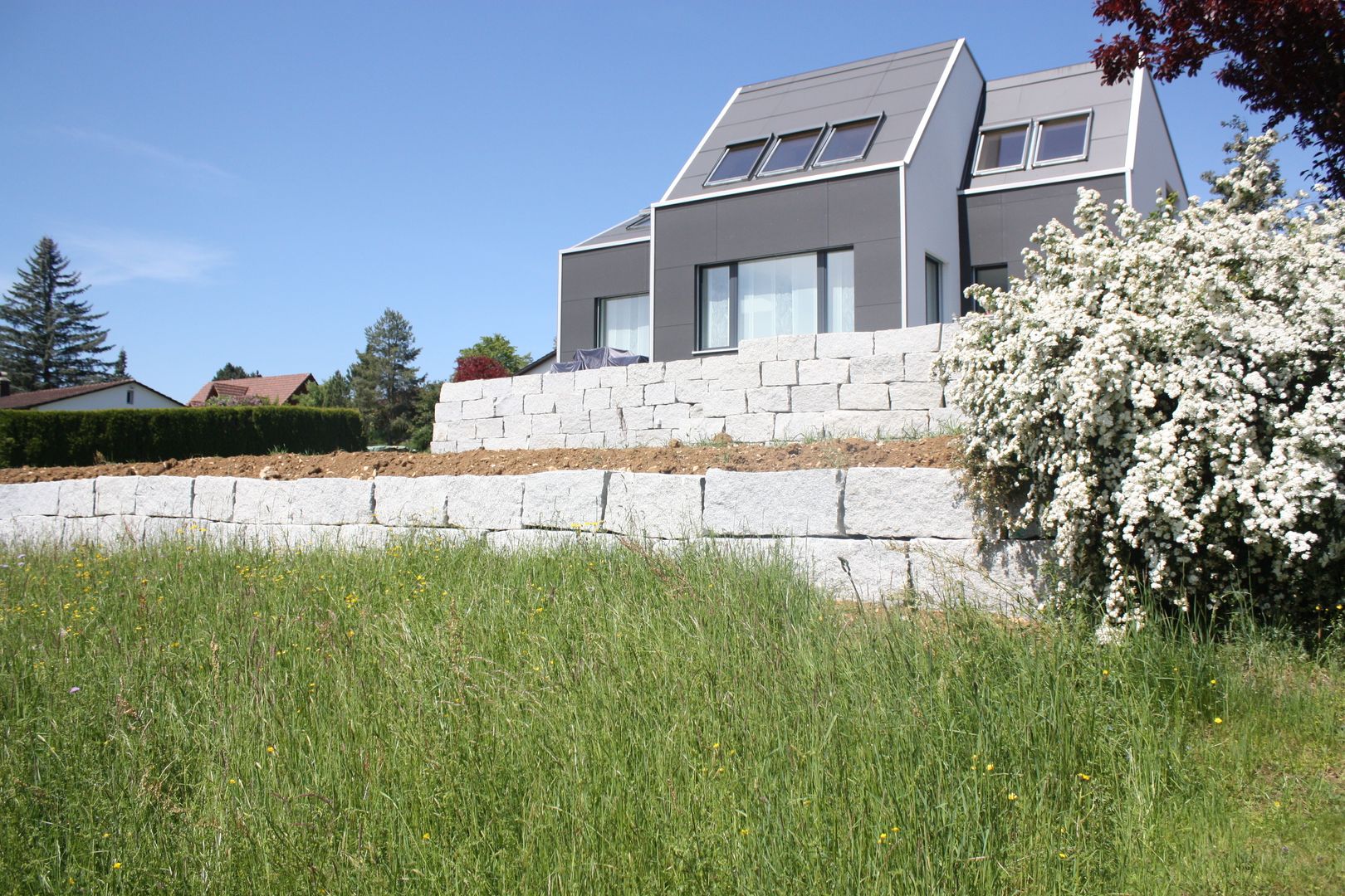 Gartenfassade wohlgemuth & pafumi | architekten ag Moderne Häuser