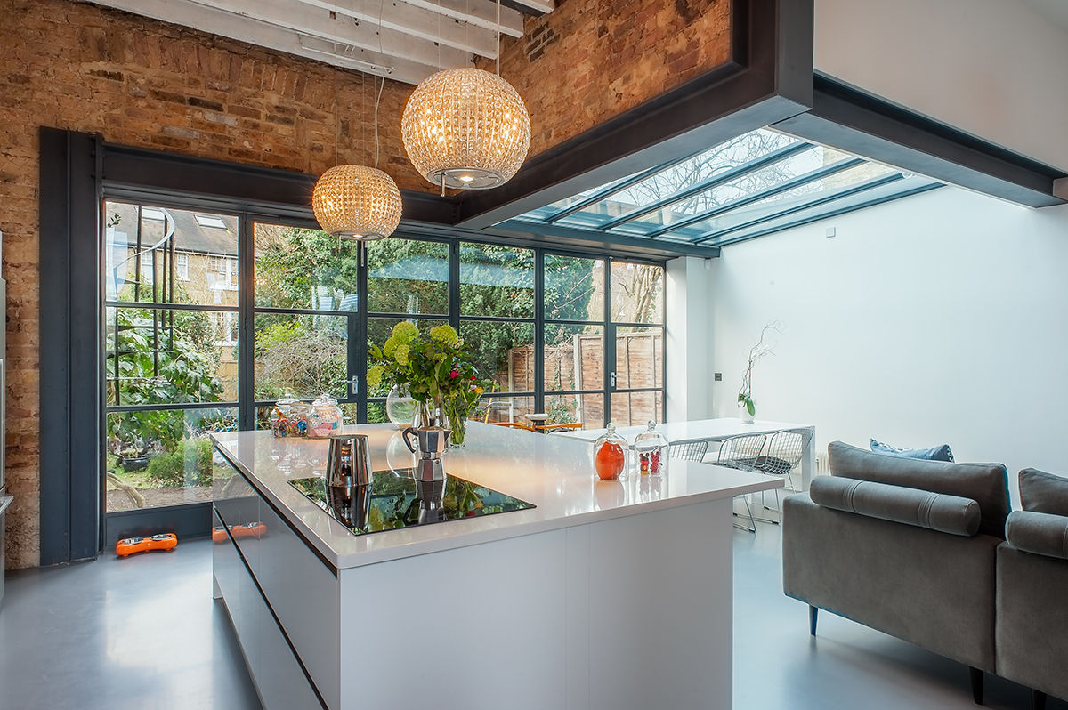 Full House Renovation with Crittall Extension, London, HollandGreen HollandGreen Cocinas de estilo industrial