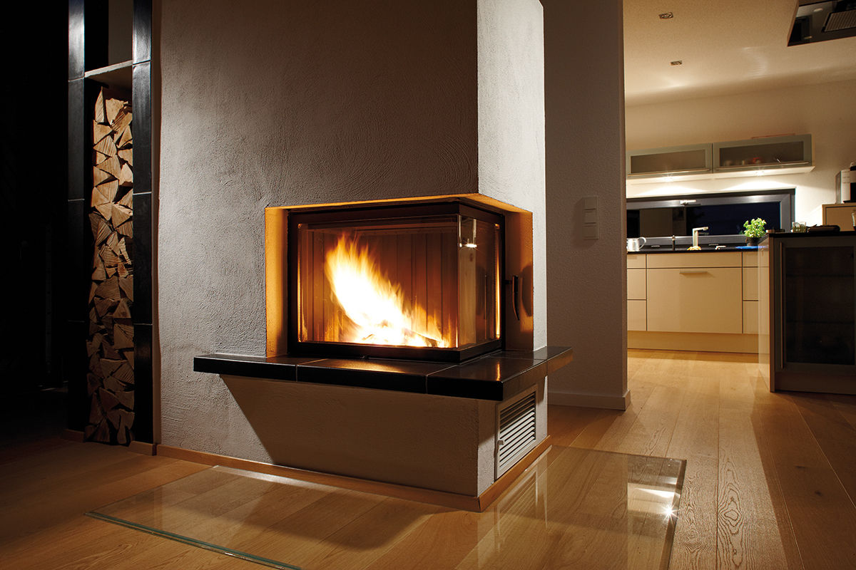 homify Ruang Keluarga Modern Fireplaces & accessories