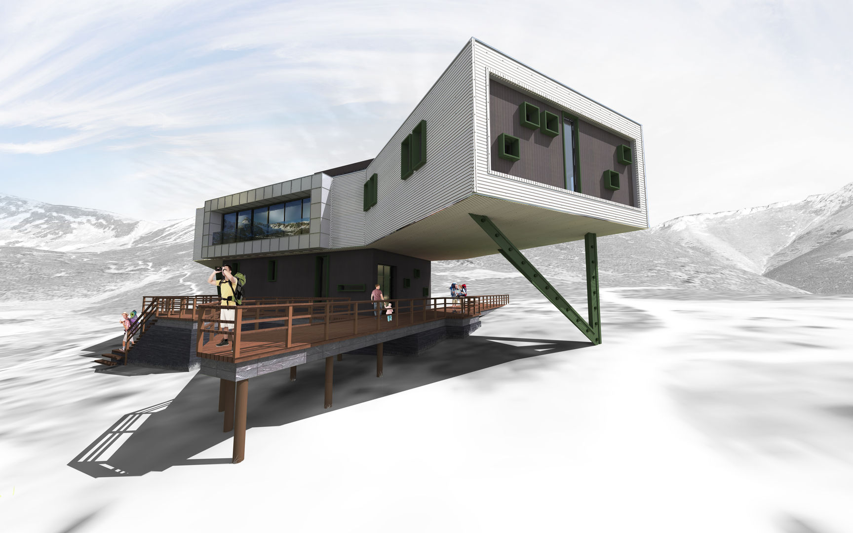 NEW COTTAGE OF KEZMAROK, COMPETITION ENTRY E2 Architecture + Interiors Modern houses