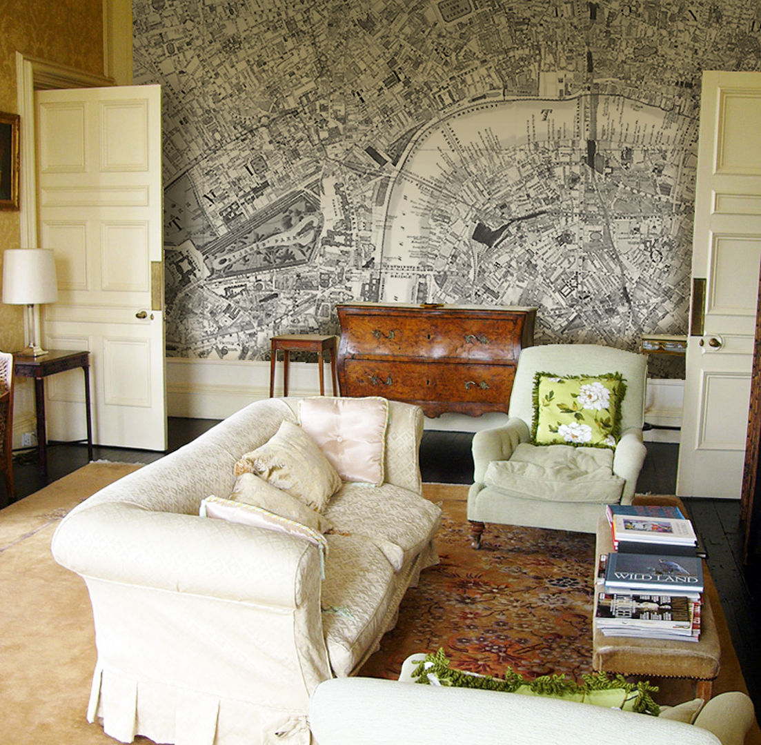 Custom Victorian Street Map Wallpaper Love Maps On Ltd. Walls Wallpaper