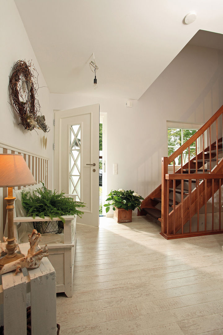 homify Country style corridor, hallway& stairs