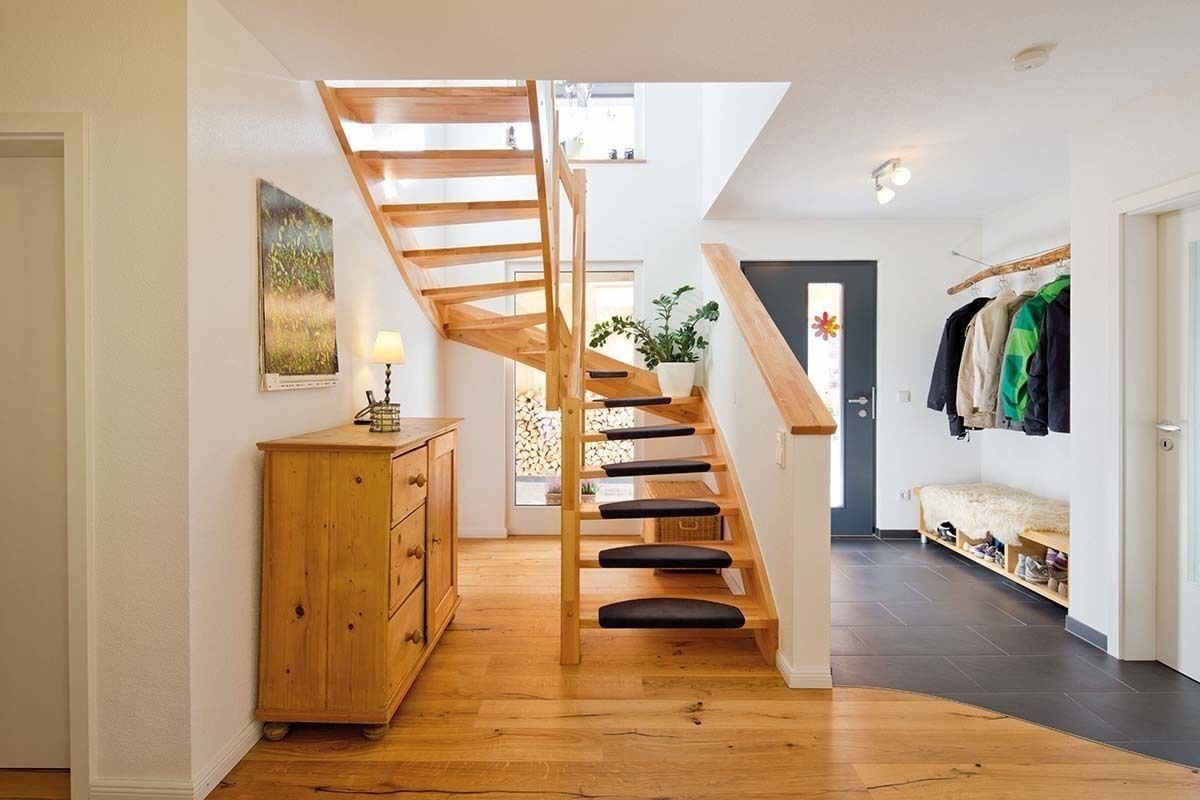 homify Pasillos, vestíbulos y escaleras rurales