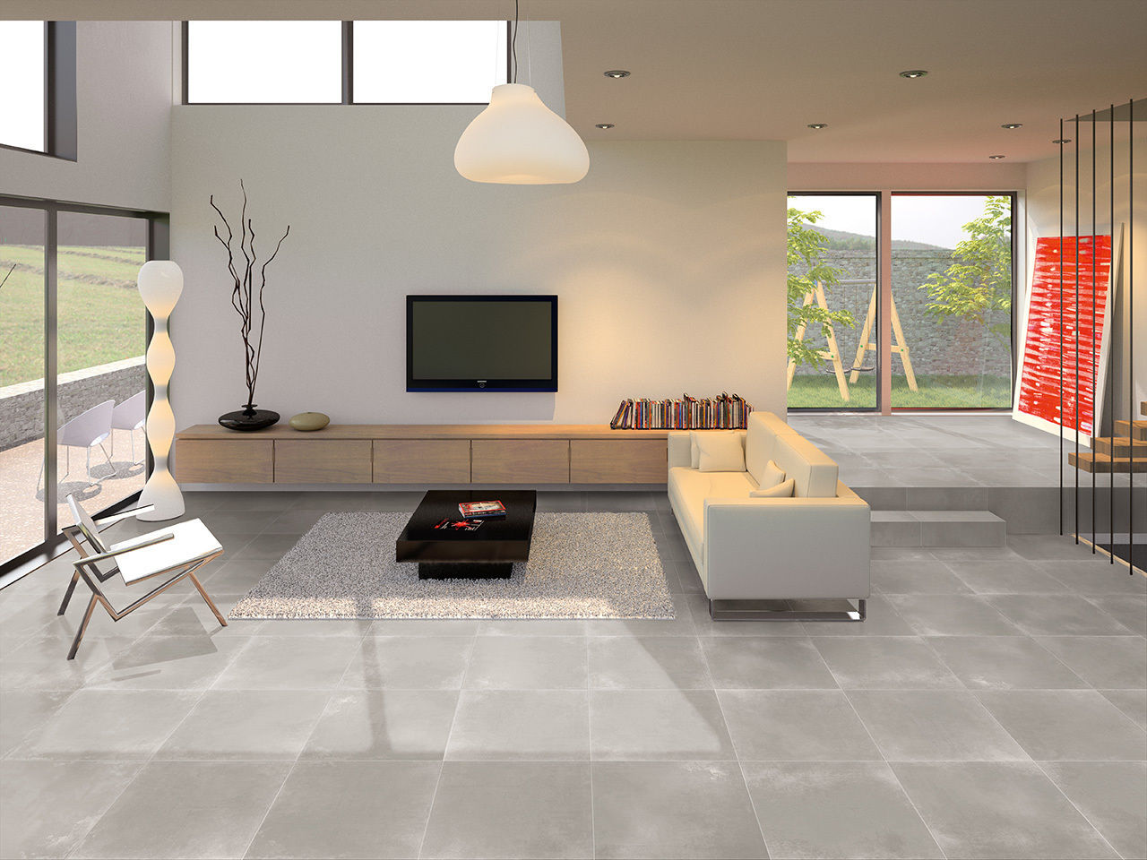 Gres porcelánico modelo MILLENIUM INTERAZULEJO Salones de estilo minimalista Propiedad,Sofá,Sala,Diseño de interiores,Madera,Gris,Piso,Piso,Propiedad material,Sala