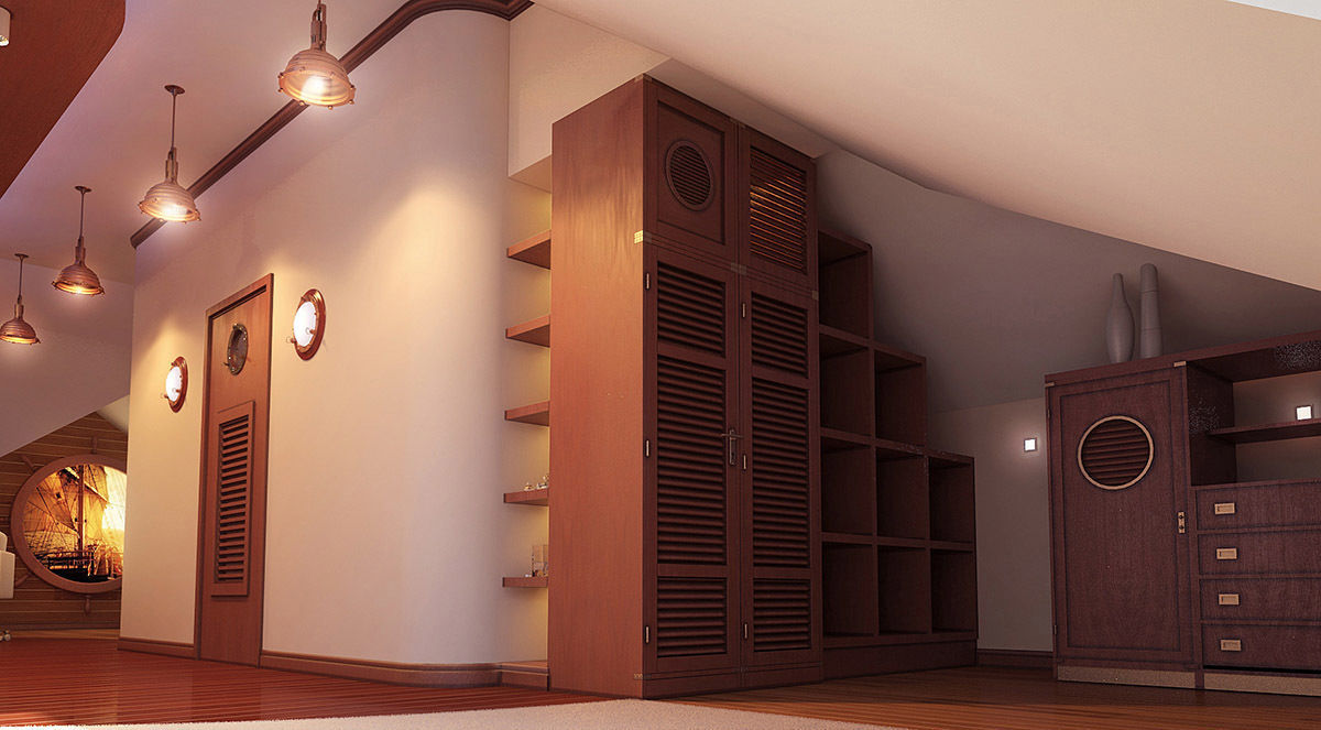 Мансардный этаж, Architoria 3D Architoria 3D Closets