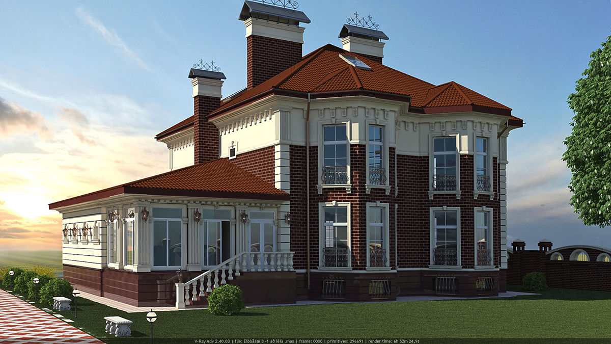 Фасады, Architoria 3D Architoria 3D 클래식스타일 주택